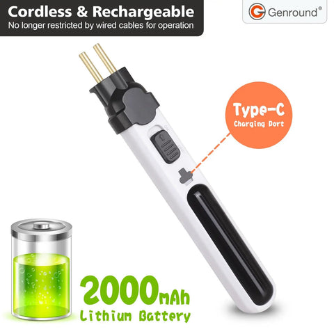 Kickass Cordless Foam Cutter And Rechargeable Hot Wire Pen That Cuts Styrofoam Like Butter Includes 6 In 1 Carving Tool Kit with 2000mAh battery.