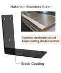 Built Tough L Bracket For Raised Garden Beds And Wood Projects, Stainless steel black corner braces, 90 degree angle