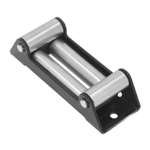 Beefy Winch Roller Fairlead 6000 Lb Heavy Duty Electric Winch Cable Guide With High Strength Steel For Rugged Industrial And Off Road Recovery And Smooth Wire Rope Alignment, angled view