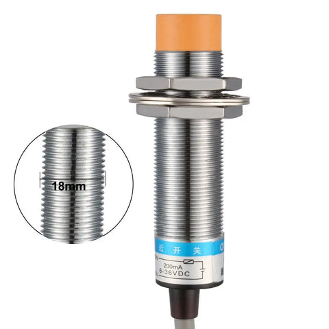 8Mm Inductive Proximity Sensor Switch Normally Open DC 6 To 36V 200mA 2Wire For 3D Printers Bed Leveling Cylinder Style