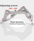 4 Pack 170 Degree Hidden Frameless Kitchen Cabinet Door Hinges With Screws, full overlay, adjustable rivet structure