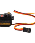 Tough As Nails Micro Servo Motor Kit With Full Metal Gears And Whisper Quiet Operation Slick Upgrade For Axial SCX24 RC Crawler Project with black casing and wires.