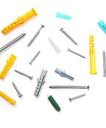 Massive 300 Piece Wall Anchor Kit For Drywall And Concrete Heavy Duty Ribbed M4 M5 Anchors And Screws For Hanging Pictures And Shelves And Wall Mounts On Brick Cement Wood And Hollow Walls, assorted anchors and screws