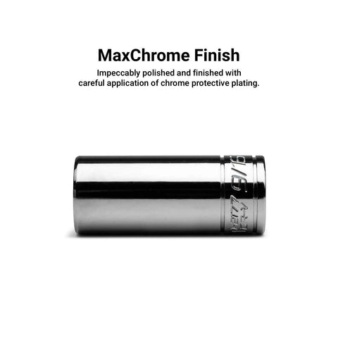 Quarter Inch Drive 12 Point Socket Set Deep And Shallow SAE Three Sixteenths To Nine Sixteenths Inch 20 Piece Pro Grade Chrome