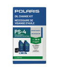 Full Synthetic 5W50 Powersports Oil Change Kit with oil filter and drain plug washer for 4 cycle engines on packaging