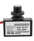 Automatic Dusk To Dawn Photocell Switch With 120VAC Light Sensor For Lamps And Lighting Systems, model NK-101A front view