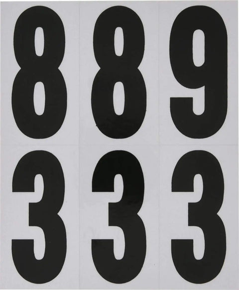 Reflective 3 Inch Mailbox Number Set With White And Silver Self Adhesive Digits Weather Resistant Outdoor Address Numbers
