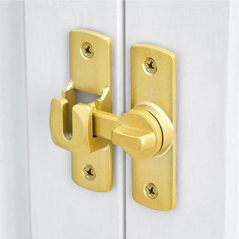 90 And 180 Degree Adjustable Barn Door Lock For Privacy And Security, Easy Install Sliding Door Latch on white barn doors