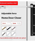 Adjustable Auto Close Door Closer For Outdoor Gates Aluminum Alloy Built To Last With Spring Loaded Easy Install Soft Close Fire Proof Safety