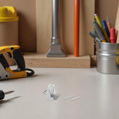 Precision Mini Vise Aluminum Alloy Workholding Tool With Stable Nonmarring Grip positioned on a workbench for crafts and repairs.
