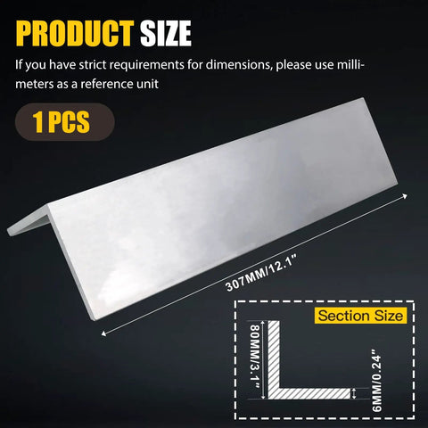Heavy Duty 12 Inch Aluminum Angle Stock Built Tough 3 By 3 By 1 Quarter Inch Aluminum Angle Iron Made From 6061 Aluminum Alloy