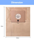 20 Pack Replacement Dust Bags For Zing Canister Vacs Compatible With 4122 shown with 25x19.8 cm dimensions and cardboard mount.