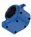 Portable 1/8 HP Air Mover With 2 Speeds, 3 Drying Angles, And 1.3 Amp Draw For Water Damage Restoration, blue finish