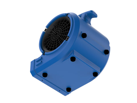 Portable 1/8 HP Air Mover With 2 Speeds, 3 Drying Angles, And 1.3 Amp Draw For Water Damage Restoration, blue finish