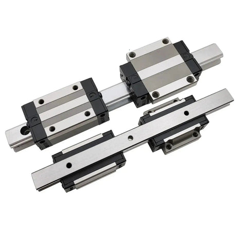 Pro Grade Linear Rail Slider Block Kit For CNC Machines And 3D Printers With 15 HG Track And 300mm Length, Smooth Ball Or Roller Bearing Motion For Beefy Load Handling, Compatible With HGH20CA HGH20CC HGW20CC 20HC Parts, two blocks