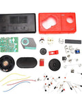 Electronic DIY Radio Kit With 3V 6 Tube S66E Classic Circuit parts layout showing components for soldering practice