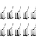 Top Notch Wall Mounted Coat Rack Easy Peasy Drill Free Install Hella Sturdy Stainless Steel Hook Rail set of 10 hooks