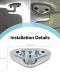 Subaru Sun Visor Mount Clip Gray Driver Side Repair Bracket For Forester Impreza Crosstrek WRX STI installation guide with dimensions