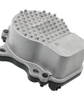 Performance Direct Swap Electric Engine Water Pump For Honda Accord And Honda Crv Two Liter Fhev Hybrid Trims Two Thousand Eighteen Through Twenty Twenty Two Fits Like A Glove Plug And Play Tackles Heat Like A Champ - silver pump part with a textured surface.