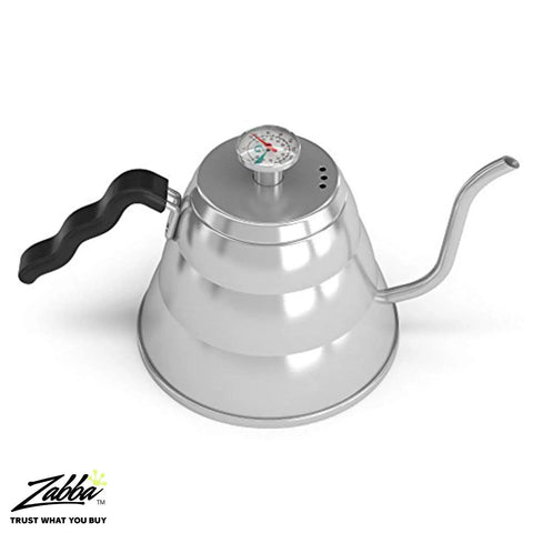 Gooseneck Kettle With Thermometer 34oz Stainless Steel Pour Over Coffee Maker And Tea Kettle With Precision Drip Spout