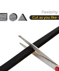 33 Feet Weather Stripping Door Seal Kit With 1/2 Inch Wide By 1/4 Inch Thick High Density Foam Tape And Adhesive Rubber Strip, cutting flexibility