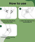 Instructions for Achilles Tendon Support Ankle Wrap With 3D Breathable Knit Go-To Adjustable Fit For Plantar Fasciitis Relief