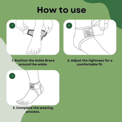 Instructions for Achilles Tendon Support Ankle Wrap With 3D Breathable Knit Go-To Adjustable Fit For Plantar Fasciitis Relief