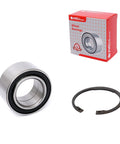 Front Wheel Hub Bearing For Subaru Impreza 1993-2007 with packaging and ring, shown with OE Quality ISO TS 16949
