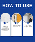 DIY Wall Repair Paste Kit With Scraper And Sandpaper Fast Drying Drywall Patch Paste For Holes And Cracks Multi Purpose Mending Paste 3 Piece Set With Nozzle Extender Ideal For Quick Home Wall Fixes usage instructions