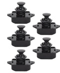 Cabinet Door Push Button Latch Kit With Zinc Alloy Lock For RV And Motorhome Durable Black Cupboard Latch multiple units