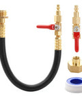 Heavy Duty RV Winterizer Kit With 16.9 Inch Water Blowout Hose And Shut Off Valve Sprinkler Winterizing Blowout Kit With Air Compressor