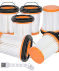 Must Have Replacement Filter Kit For Shark Wandvac ION W1 S87 Cordless Handheld Vacuum Models WV200 WV200C WV201 WV205 WV220 WV221 6 Pack