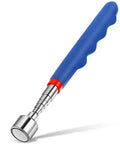 Extendable Magnetic Pickup Tool With 20 Lbs Lift 30 Inch Telescoping Magnet Stick For Car Home Garage Cushioned Grip Handle Durable Stainless Steel Blue Color Great Gift For Him On Birthday Valentines Day Fathers Day Christmas, stainless steel tool with blue cushioned handle
