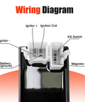 Wiring diagram for 6 Pin AC CDI Box For CG Series 125cc 150cc 200cc 250cc Vertical Engine Scooters Mopeds Chinese ATVs
