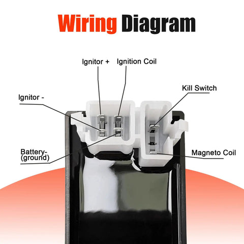 Wiring diagram for 6 Pin AC CDI Box For CG Series 125cc 150cc 200cc 250cc Vertical Engine Scooters Mopeds Chinese ATVs