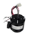 Heavy Duty Industrial Condenser Exhaust Blower Motor 1/50 Hp 115 Volt Single Phase 2 Speed Fan Motor Direct Swap For NbK 142 144 D1100 with wires and mounting features.