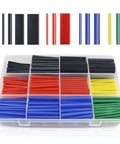 Heat Shrink Tubing Kit With Adhesive Lined Marine Grade Tubes, 2 to 1 Shrink Ratio, 12 Sizes in Assorted Colors organized in a box