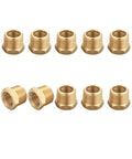 3/8 Inch Male To 1/4 Inch Female NPT Brass Hex Bushing Reducing Adapter For Pipe Fittings, Pack of 10