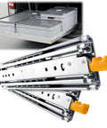 Heavy Duty 24 Inch Locking Drawer Slides Full Extension Ball Bearing Rails For Tool Boxes Industrial Side Mount Drawer Runners