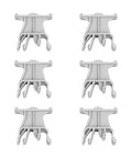 Universal 35mm Din Rail Terminal Marker Carrier Set Of 100 Pieces For Easy Wiring Labels, Tough PA66 Terminal Markers