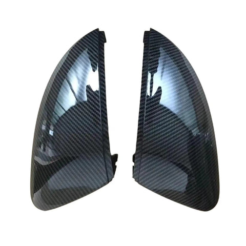 High Quality Side Mirror Cover Cap Fit For Skoda Superb Sedan 2015 2016 2017 2018, carbon fiber texture, pair