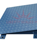 Heavy Duty Digital Floor Scale 24 X 24 Inch Commercial Platform Smooth roll ramp for easy access in warehouse settings.