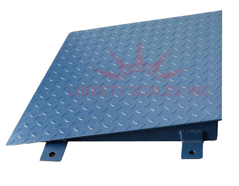 Heavy Duty Digital Floor Scale 24 X 24 Inch Commercial Platform Smooth roll ramp for easy access in warehouse settings.
