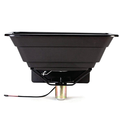 ATV Food Plot Spreader With 50 Lb Capacity, Hopper Cover To Protect Seed And Fertilizer, Heavy Duty 12 Volt Motor, Adjustable Shut Off, Universal Mounting For Most ATVs, Spreads Seed Or Fertilizer