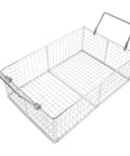 Heavy Duty Stainless Steel Cleaning Basket For Ultrasonic Cleaner Boss Level Wire Mesh Tray, 30x20x16cm, ideal for jewelry and lab gear.