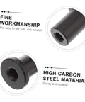 5 Pack Barn Door Track Spacers For Sliding Barn Door Hardware Adjustable Wall Mount Spacers shown in fine workmanship, high-carbon steel material.