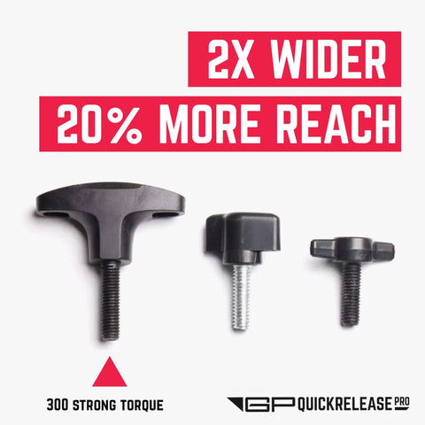 Quick Swap Hardtop Thumbscrews M8 X 25mm Bolts for Ford Bronco and Jeep Wrangler in black for heavy duty use.