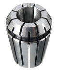 Super Sharp ER25 Collet Chuck Holder Set With 15 Precision Inserts For Milling Drilling Tapping CNC Boring And Sculpture Projects In 2-16mm Range Made From Top Tier Carbon Steel close-up of collet with precision grooves, diameter marked 14mm.