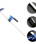 Heavy-Duty 6-Inch F Clamp For Woodworking Blue Clip, Fast Bar Carpenter Clamp with metal bar and black handle details
