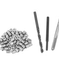 50 Piece M4 Thread Repair Kit With Stainless Steel Thread Inserts, DIY Friendly Helicoil Style Tool Set For Restoring Damaged Threads